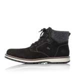 náhľad Pánska členková obuv RIEKER 38411-00 čierna W1