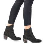 náhľad Dámska členková obuv REMONTE D5471-02 čierna W0