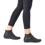 náhled Dámská kotníková obuv REMONTE R7672-01 černá W0