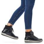 náhľad Dámska členková obuv REMONTE D0773-02 čierna W1