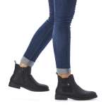 náhľad Dámska členková obuv RIEKER Z6161-00 čierna W1