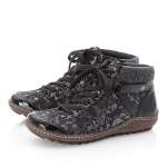 náhľad Dámska členková obuv RIEKER L7527-01 čierna W1