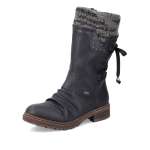náhľad Dámske čižmy RIEKER Z4773-01 čierna W3
