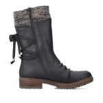 náhľad Dámske čižmy RIEKER Z4773-01 čierna W3