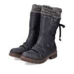 náhľad Dámske čižmy RIEKER Z4773-01 čierna W3