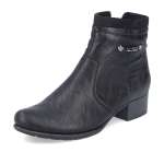 náhľad Dámska členková obuv RIEKER 78660-00 čierna W3