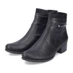 náhľad Dámska členková obuv RIEKER 78660-00 čierna W3