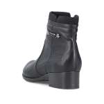 náhľad Dámska členková obuv RIEKER 78660-00 čierna W3