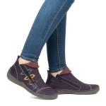 náhled Dámská kotníková obuv RIEKER 72581-30 fialová W4