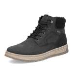 detail Pánska členková obuv RIEKER 37005-00 čierna W5