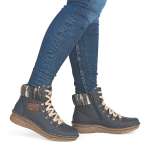 náhled Dámská kotníková obuv RIEKER 73343-15 modrá W5