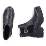 náhľad Dámska členková obuv RIEKER 74560-00 čierna W5