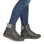 náhled Dámská kotníková obuv RIEKER Y4300-52 zelená W5