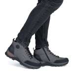 náhled Pánská kotníková obuv RIEKER B6800-40 šedá W5