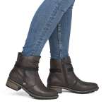 náhled Dámská kotníková obuv RIEKER 77263-25 BROWN H/W6