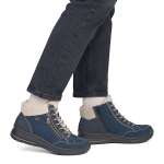 náhled Dámská kotníková obuv RIEKER L7701-14 BLUE H/W6