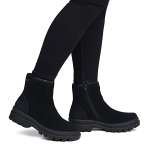 náhled Dámská kotníková obuv RIEKER X8253-00 BLACK H/W6