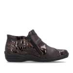 náhled Dámská kotníková obuv REMONTE R7674-25 BROWN COMBINATION H/W6