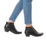náhled Dámské černé kotníkové boty REMONTE D7381-01 SCHWARZ H/W 9
