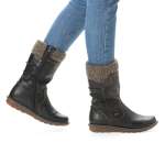 náhled Dámské kozačky REMONTE RIE-1035831-W9 černá