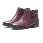 náhled Dámské vínové kotníkové boty RIEKER Y3361/35 ROT H/W 8