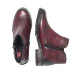 náhled Dámské vínové kotníkové boty RIEKER Y3361/35 ROT H/W 8