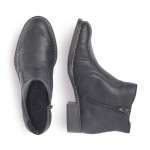 náhľad Dámska členková obuv RIEKER 73481-00 čierna W1