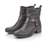 náhľad Dámska členková obuv RIEKER 77679-00 SCHWARZ H/W 9