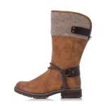 náhled Dámské kozačky RIEKER 94774-22 hnědá W2
