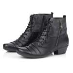 náhľad Dámska členková obuv REMONTE D7390-01 SCHWARZ KOMBI H/W 9