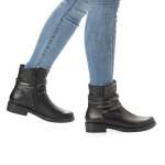 náhľad Dámska členková obuv REMONTE R4980-01 čierna W0