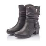 náhľad Dámska členková obuv RIEKER Y8850-00 SCHWARZ H/W 9