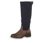 náhled Dámské kozačky TAMARIS 1-1-25526-23 COGNAC/NAVY 373
