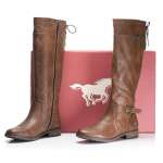 náhled Dámské kozačky MUSTANG MUS-1037843-W9 hnědá
