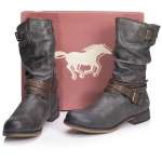 náhled Dámské kozačky MUSTANG 1139624-259 šedá W2