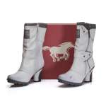 náhled Dámské kozačky MUSTANG MUS-1037851-W9 bílá