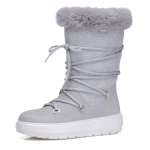 náhled Dámské kozačky GEOX D94AWC-C1037 LT GREY/DK GREY GEOX H/W 9