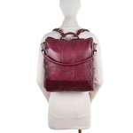 náhled Dámský batoh RIEKER C2415-199/25-073/25-1 červená W5