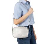 náhled Dámská kabelka REMONTE Q0667-90 stříbrná S6