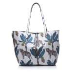 náhled Dámská kabelka NOBO NBAG-IG0530-CM12 BLUE / WHITE S0