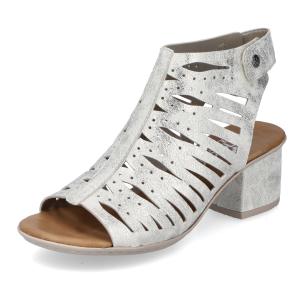 Dámské sandály RIEKER 64676-60 stříbrná S5