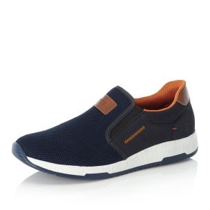 Pánské mokasíny RIEKER B3450-14 modrá S5
