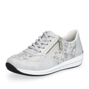 Dámské polobotky RIEKER N1112-80 stříbrná S5