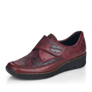 Dámské polobotky RIEKER 537C0-35 červená W4