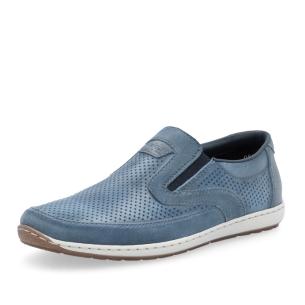 Pánské mokasíny RIEKER 08858-12 modrá S5