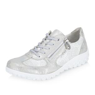 Dámské polobotky RIEKER 59501-90 stříbrná S6