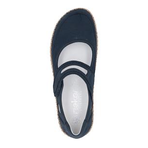 Dámské baleríny RIEKER 44859-14 modrá S6