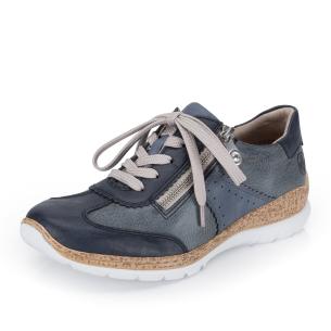 Dámské polobotky RIEKER N4221-14 modrá S6