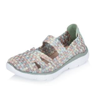 Dámské baleríny RIEKER M5059-91 zelená S6