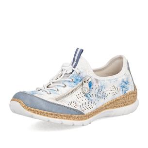 Dámské polobotky RIEKER N42K6-90 bílá S6